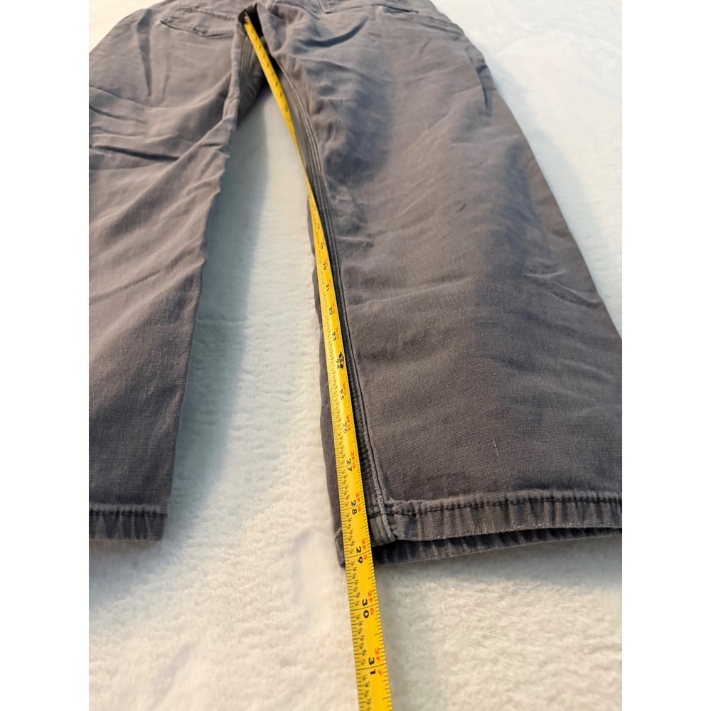 Carhartt Relaxed Fit Work Pants Gray Canvas Carpenter Trousers 34x32 Distressed - Picture 6 of 9